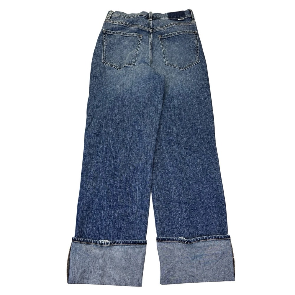 Daze Women's Eastside Cuff Jean-Rush Hour Size 28 Blue Denim High Waist - Picture 3 of 12